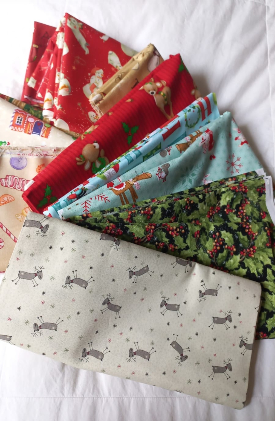 Telas de algodón diseños Navideños